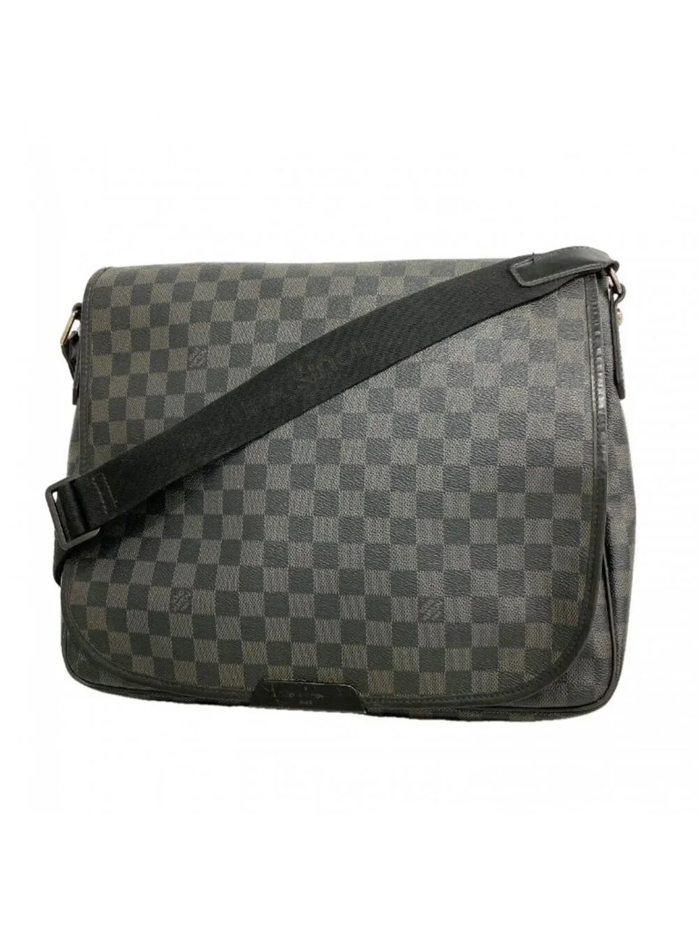Louis Vuitton Shoulder Bag Damier Graphite Daniel MM Black Gray